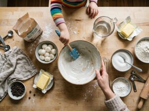 Ingredients for mochi stuffed cookies